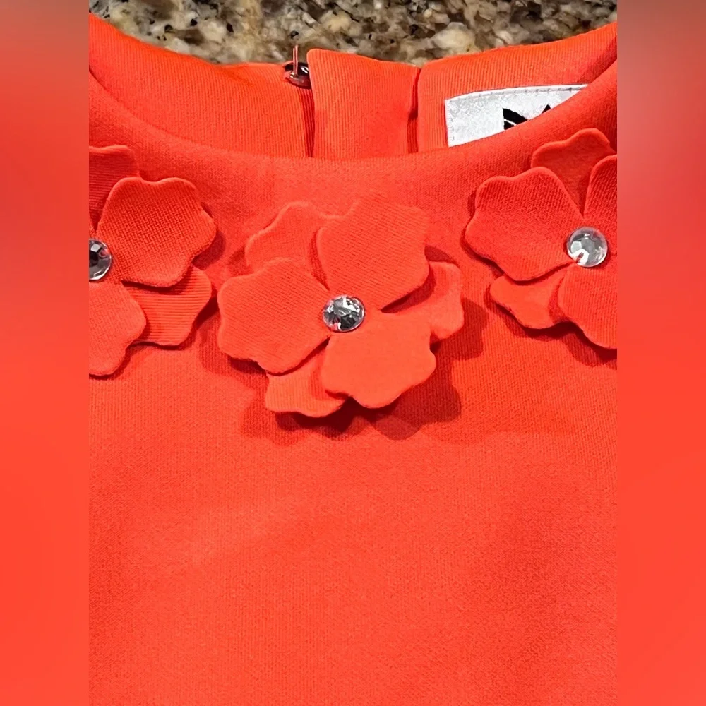 Milly Minis Girls 3D Floral Rhinestone Dress